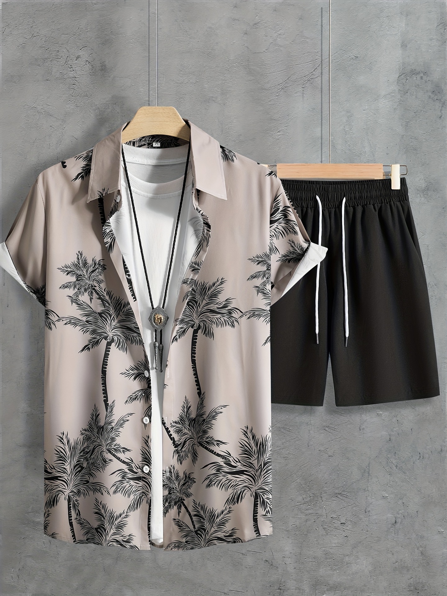 European and American Cross border 2024 Summer New Shirt and Shorts Set 3D Printed Casual Vacation Men's cardigan Two Piece Set European and American Cross border 2024 Summer New Shirt and Shorts Set 3D Printed Casual Vacation Men's cardigan Two Piece Set