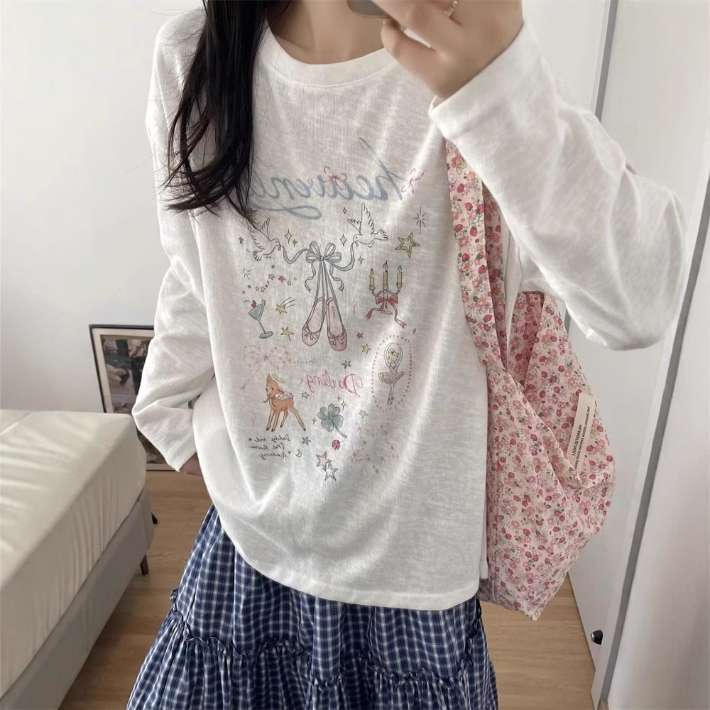 Linen Snowflake 160g Long Sleeve T-shirt Sunscreen Shirt Bottom Shirt Cover Shirt Linen Snowflake 160g Long Sleeve T-shirt Sunscreen Shirt Bottom Shirt Cover Shirt