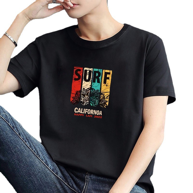 Manufacturer wholesale short sleeved T-shirt men's trendy half sleeved base shirt men's round neck printed simple and versatile T-shirt Manufacturer wholesale short sleeved T-shirt men's trendy half sleeved base shirt men's round neck printed simple and versatile T-shirt