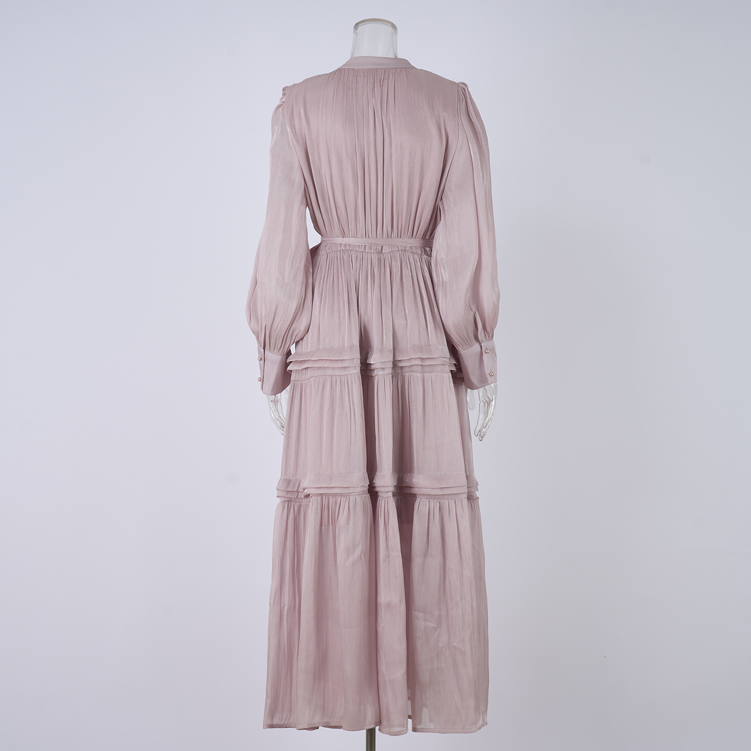 Real shooting of European and American style autumn new women's long sleeved dress with loose waist and slimming temperament long skirt in 8 colors Real shooting of European and American style autumn new women's long sleeved dress with loose waist and slimming temperament long skirt in 8 colors