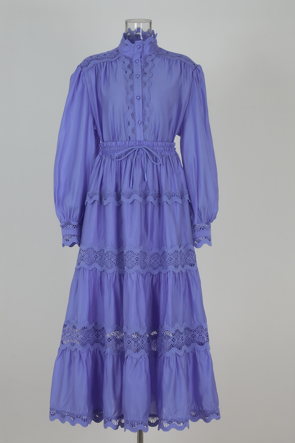 Real time shooting of European, American, British style fake suit dress, heavy-duty solid color lace loose large swing formal dress Real time shooting of European, American, British style fake suit dress, heavy-duty solid color lace loose large swing formal dress