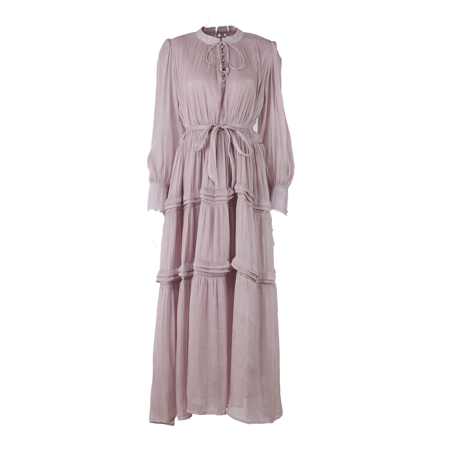 Real shooting of European and American style autumn new women's long sleeved dress with loose waist and slimming temperament long skirt in 8 colors Real shooting of European and American style autumn new women's long sleeved dress with loose waist and slimming temperament long skirt in 8 colors