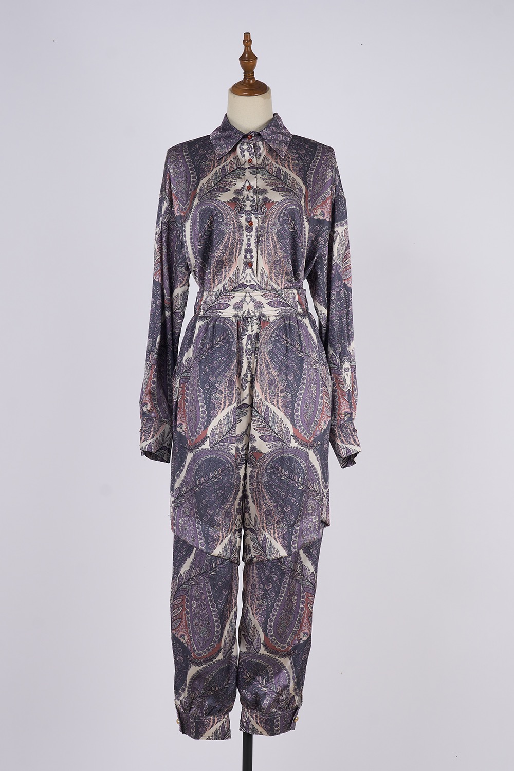 Real shooting of 2025 new printed straight tube casual shirt set Real shooting of 2025 new printed straight tube casual shirt set