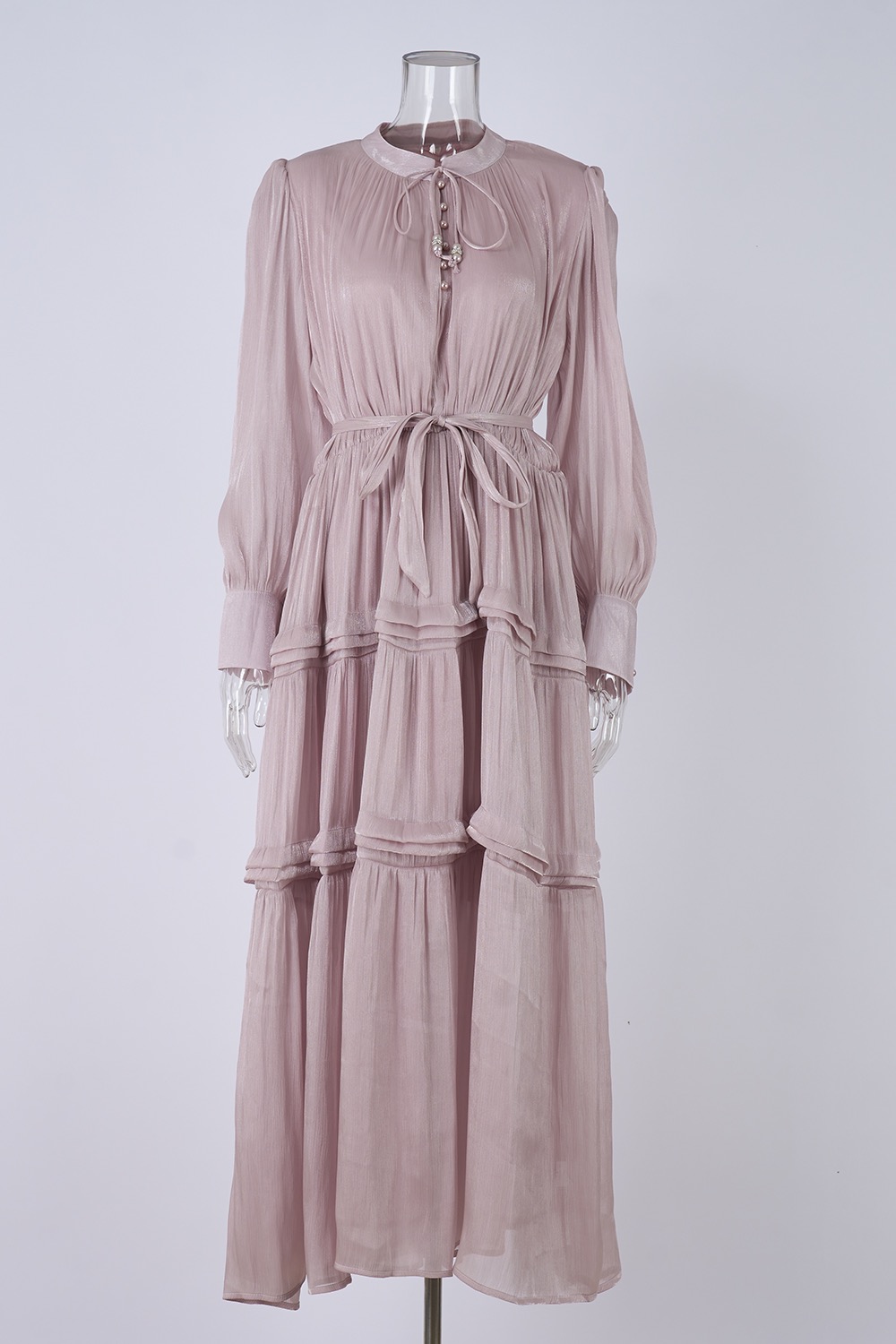 Real shooting of European and American style autumn new women's long sleeved dress with loose waist and slimming temperament long skirt in 8 colors Real shooting of European and American style autumn new women's long sleeved dress with loose waist and slimming temperament long skirt in 8 colors