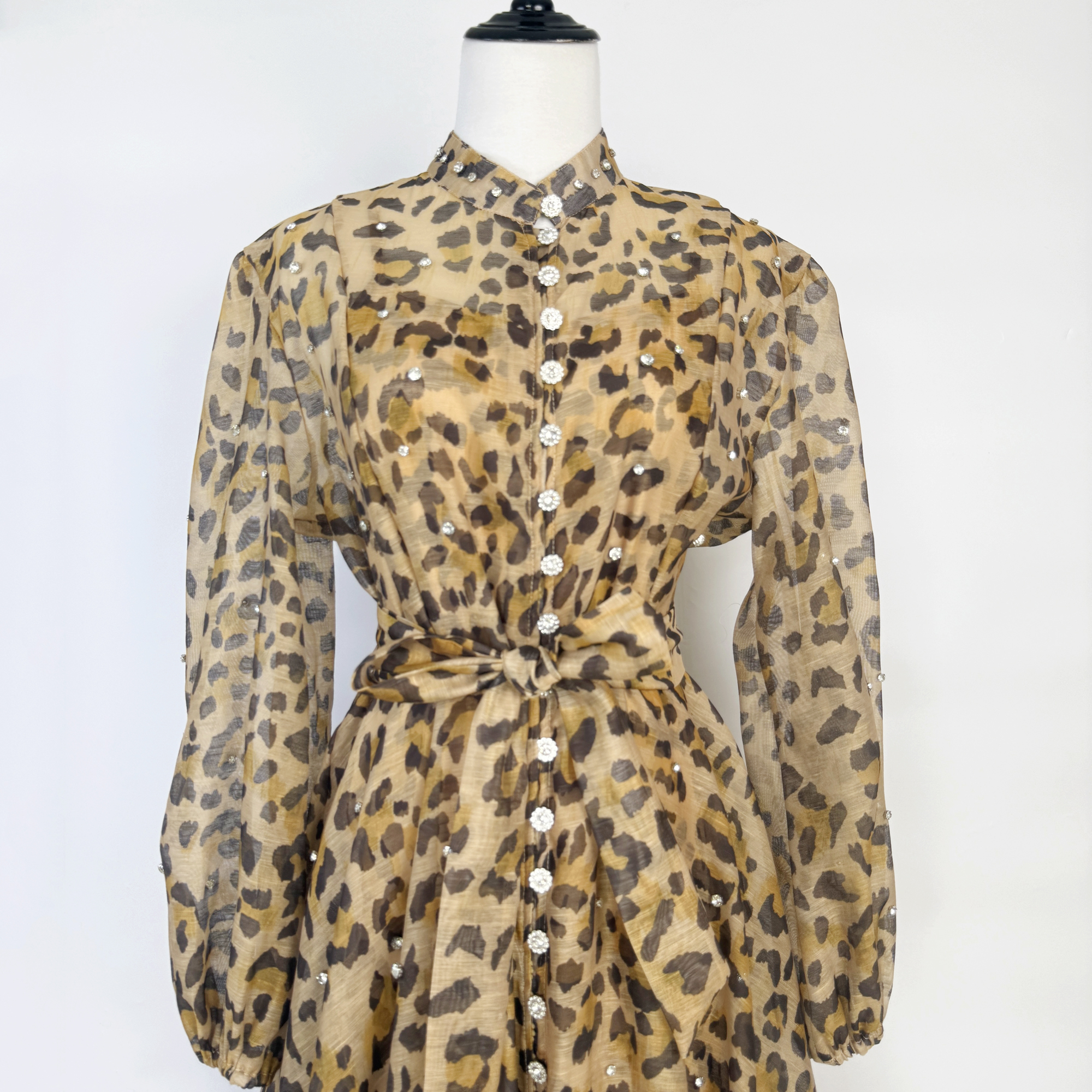 29 color French stand up collar lantern sleeve studded diamond sparkling super large skirt dress long skirt party skirt 29 color French stand up collar lantern sleeve studded diamond sparkling super large skirt dress long skirt party skirt