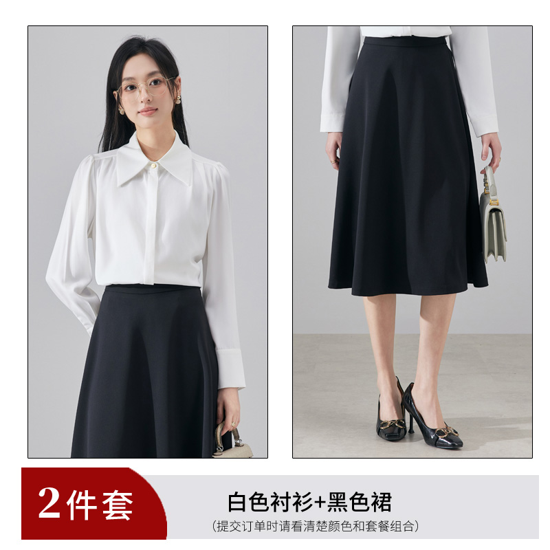 Casual and versatile black shirt for women in early autumn 2025, fashionable and simple temperament, goddess style commuting long sleeved shirt Casual and versatile black shirt for women in early autumn 2025, fashionable and simple temperament, goddess style commuting long sleeved shirt