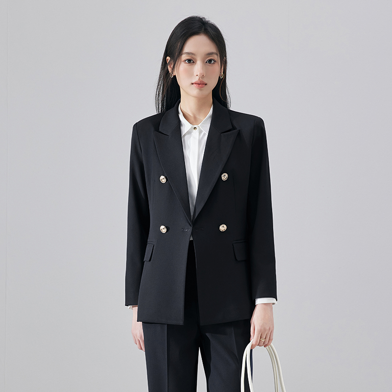 Casual business professional suit set for women, autumn high-end sense formal work clothes, simple and capable temperament small suit Casual business professional suit set for women, autumn high-end sense formal work clothes, simple and capable temperament small suit