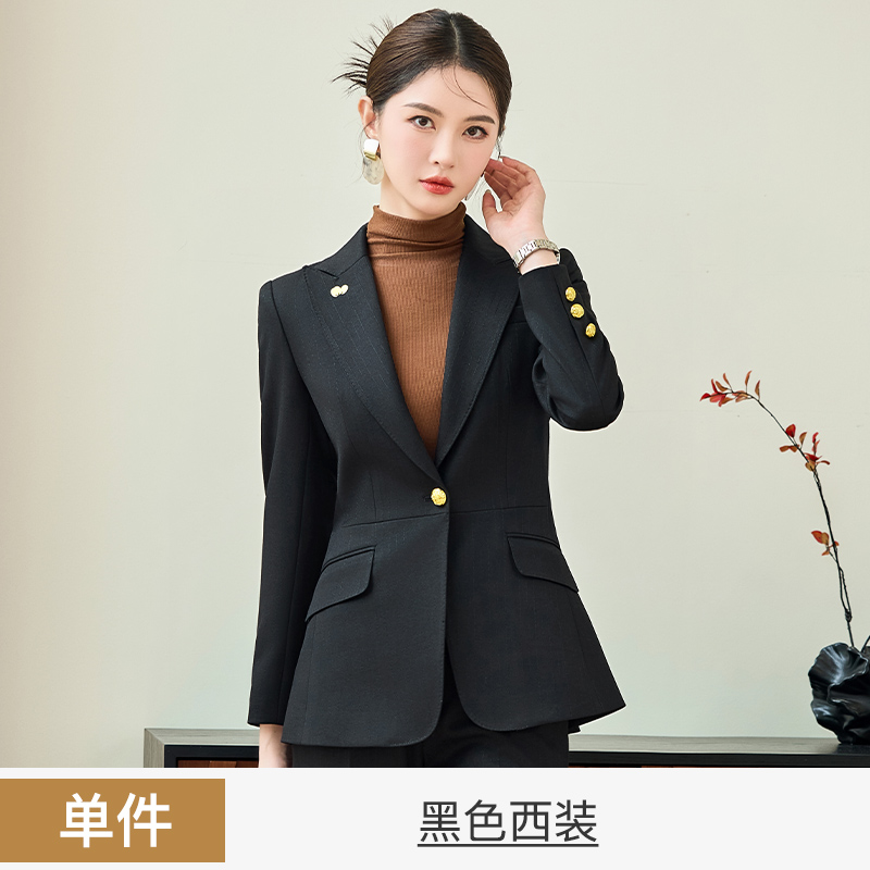 Wedding host, professional formal suit, women's 2025 autumn new style slim fit one button commuting work uniform Wedding host, professional formal suit, women's 2025 autumn new style slim fit one button commuting work uniform