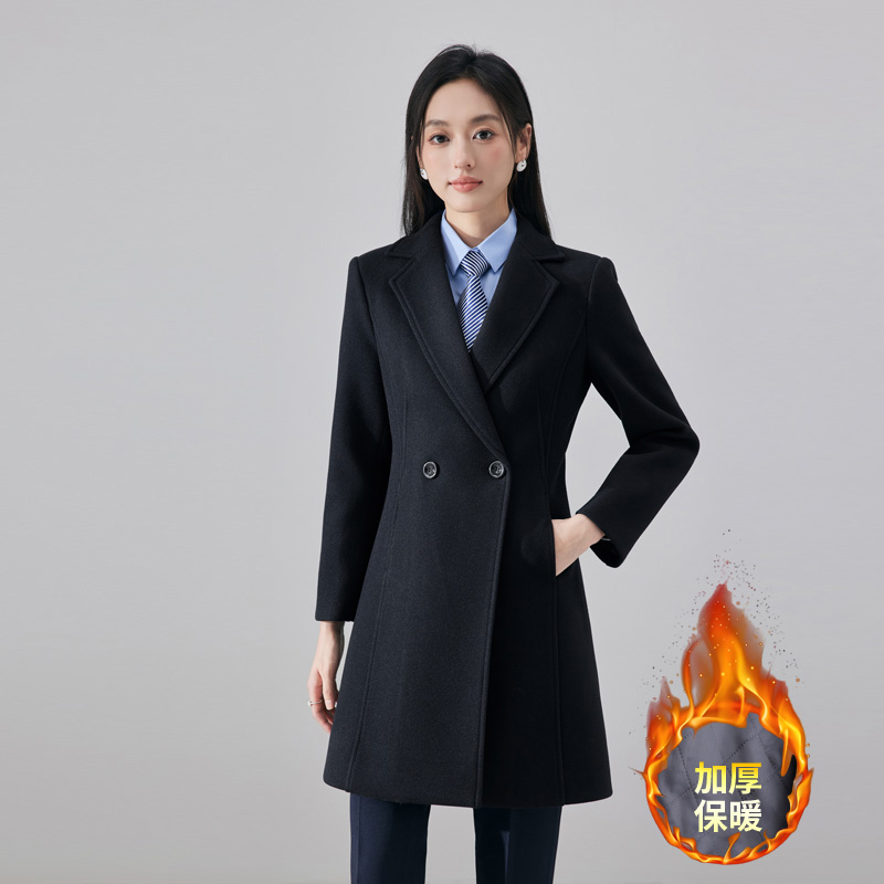 Winter thick and warm woolen coat for women, 2023 new high-end goddess style temperament slim fit long sleeved coat Winter thick and warm woolen coat for women, 2023 new high-end goddess style temperament slim fit long sleeved coat