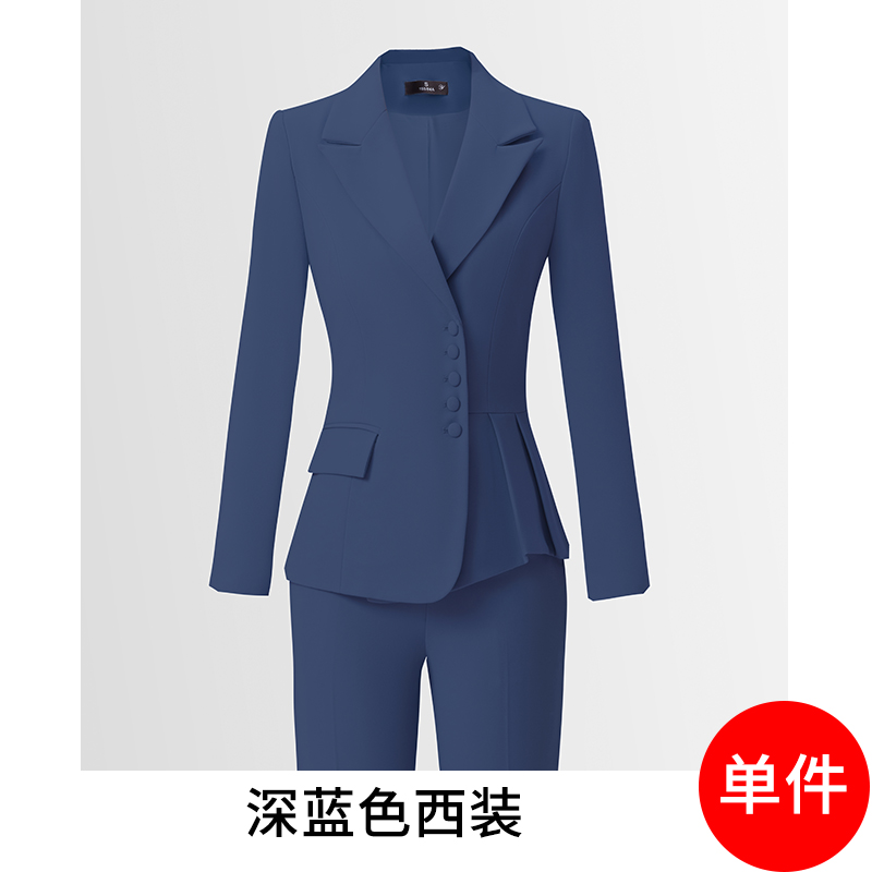 Temperament single breasted suit set for women in the autumn of 2025, with a simple and efficient design, and a niche commuting workwear Temperament single breasted suit set for women in the autumn of 2025, with a simple and efficient design, and a niche commuting workwear