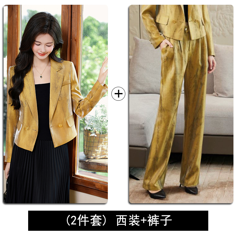 2025 petite short style suit jacket for women's early autumn new fashion Korean style casual versatile long sleeved suit 2025 petite short style suit jacket for women's early autumn new fashion Korean style casual versatile long sleeved suit