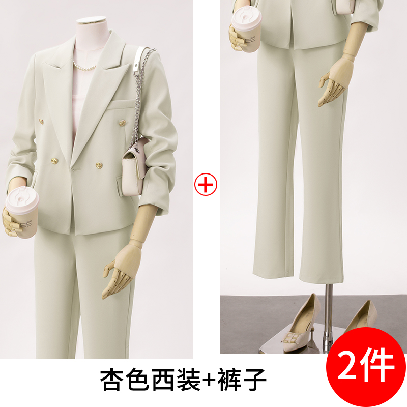 Pink suit set for women, autumn 2025 fashion Korean version, temperament goddess style, small stature commuting short suit Pink suit set for women, autumn 2025 fashion Korean version, temperament goddess style, small stature commuting short suit