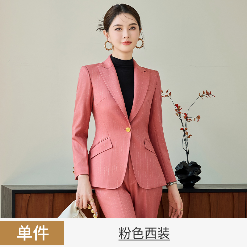 Slimming temperament pink suit for women 2025 early autumn new style simple and efficient commuting versatile long sleeved mini suit Slimming temperament pink suit for women 2025 early autumn new style simple and efficient commuting versatile long sleeved mini suit