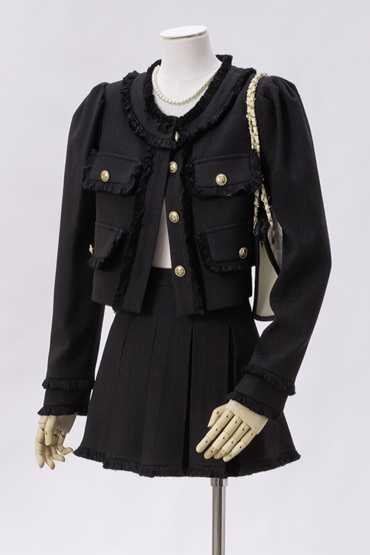 Xiaoxiang style short jacket for women 2025 early autumn new design, niche temperament, socialite style suit and skirt two-piece set Xiaoxiang style short jacket for women 2025 early autumn new design, niche temperament, socialite style suit and skirt two-piece set