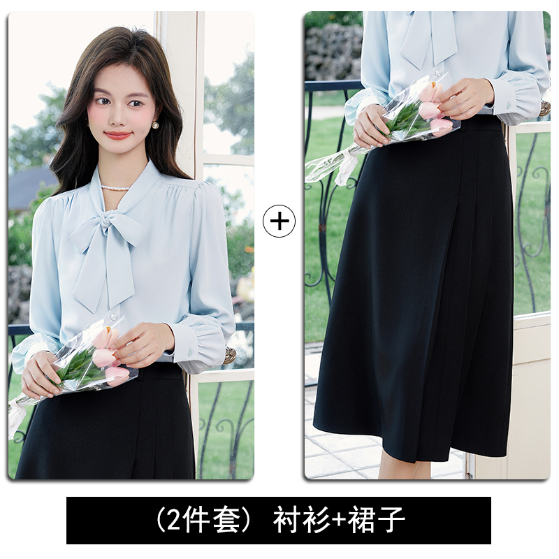 Design sense, niche temperament, lace up shirt, women's 2025 early autumn new style, fashionable, simple, casual, versatile shirt Design sense, niche temperament, lace up shirt, women's 2025 early autumn new style, fashionable, simple, casual, versatile shirt