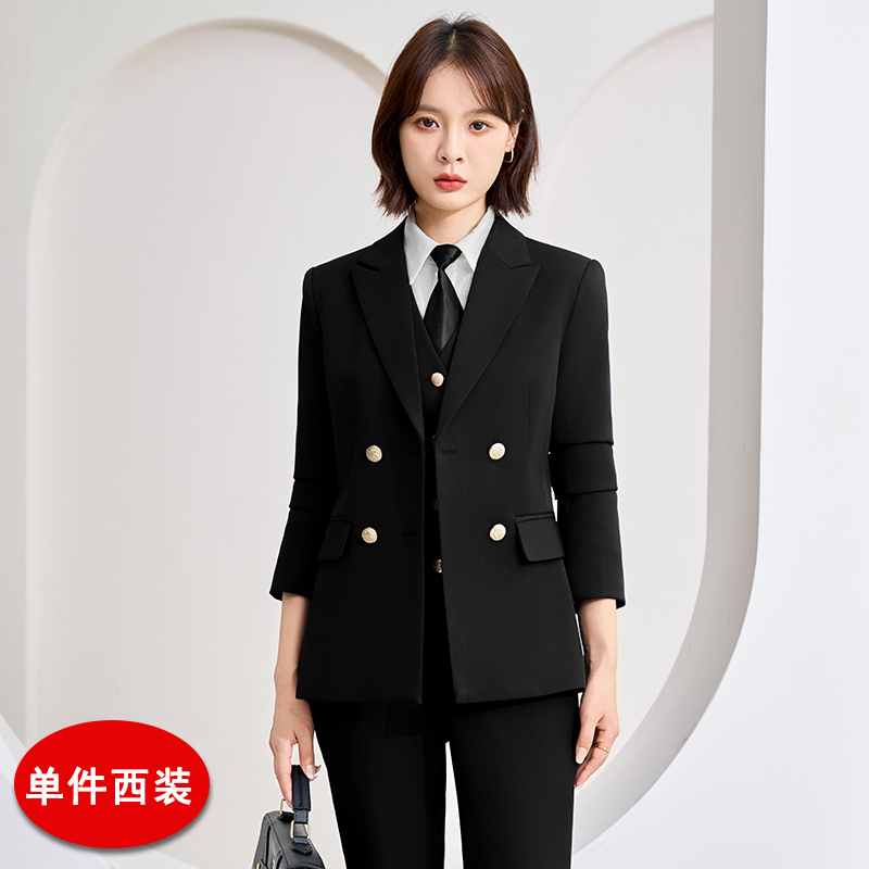 Autumn new high-end double breasted suit set for women, 2025 simple and capable temperament, female CEO professional suit Autumn new high-end double breasted suit set for women, 2025 simple and capable temperament, female CEO professional suit
