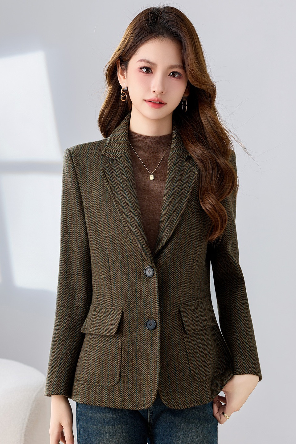 Wool suit jacket for women in autumn and winter, new high-end style, goddess style, commuting formal wear, professional workwear suit Wool suit jacket for women in autumn and winter, new high-end style, goddess style, commuting formal wear, professional workwear suit