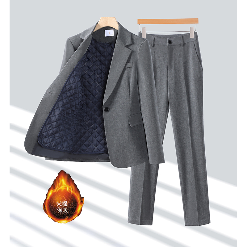 Detachable cotton jacket for women's winter new casual business professional women's work clothes two-piece suit Detachable cotton jacket for women's winter new casual business professional women's work clothes two-piece suit