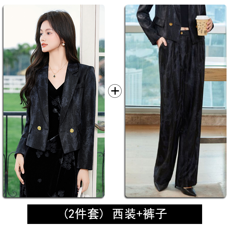 2025 petite short style suit jacket for women's early autumn new fashion Korean style casual versatile long sleeved suit 2025 petite short style suit jacket for women's early autumn new fashion Korean style casual versatile long sleeved suit