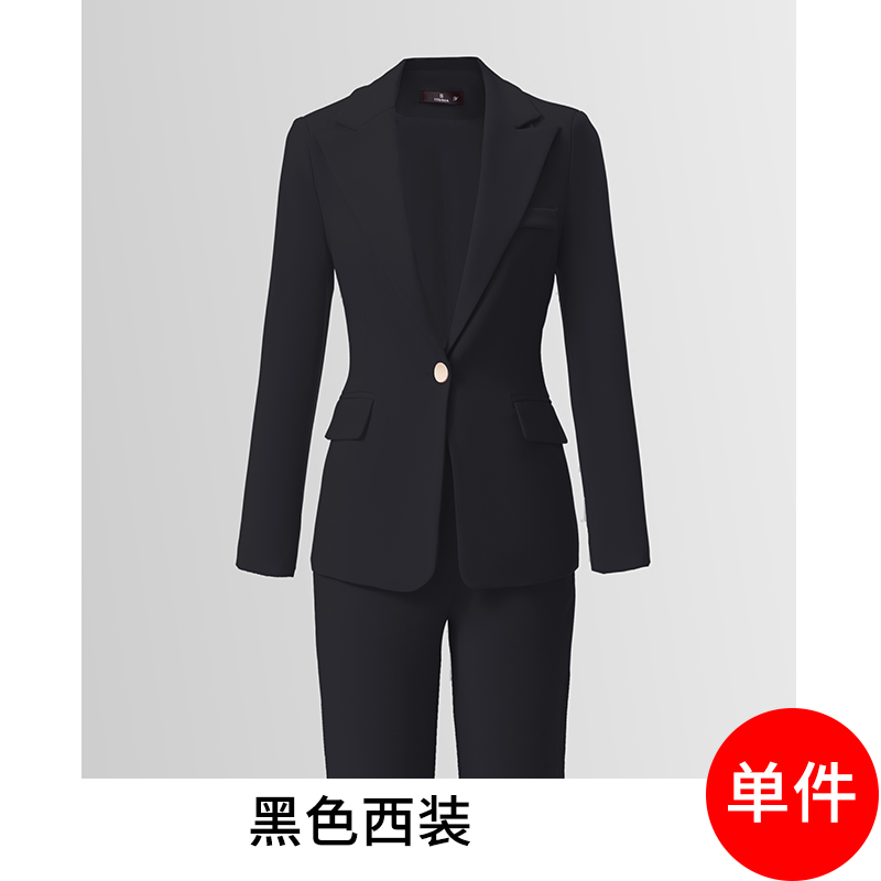 One button slim fit suit for women in autumn and winter of 2025, new style with simple and capable temperament, goddess style commuter suit One button slim fit suit for women in autumn and winter of 2025, new style with simple and capable temperament, goddess style commuter suit