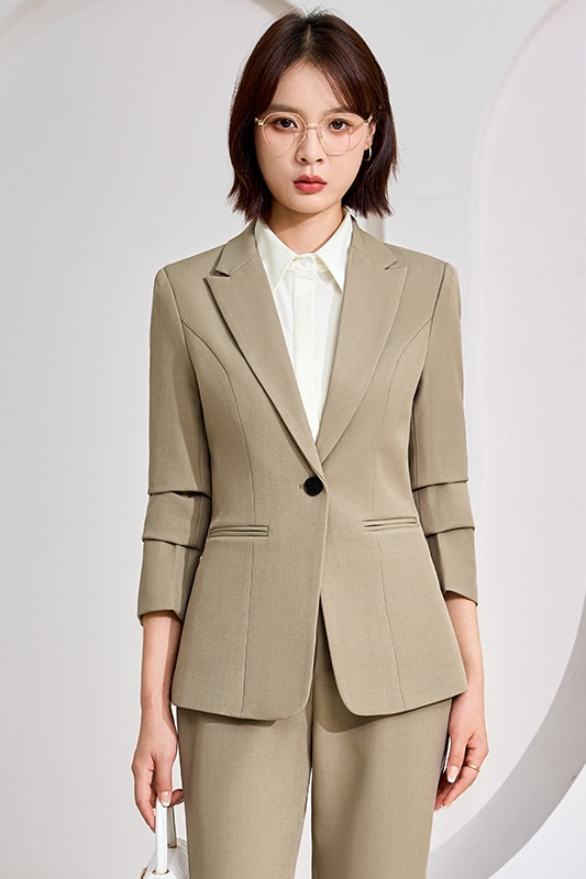 Workplace formal work clothes, suit set for women in autumn 2025, slim fit and slimming, one button commuting professional work clothes Workplace formal work clothes, suit set for women in autumn 2025, slim fit and slimming, one button commuting professional work clothes