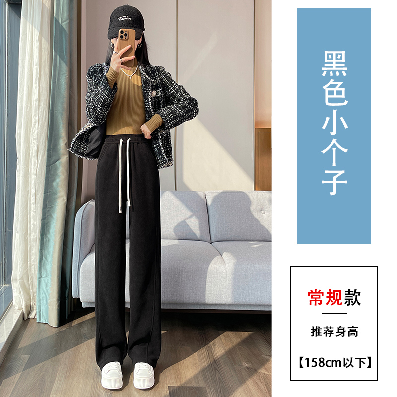Lamb fleece warm casual pants for women in autumn and winter 2025, new fashionable and simple temperament, casual and versatile commuting pants Lamb fleece warm casual pants for women in autumn and winter 2025, new fashionable and simple temperament, casual and versatile commuting pants