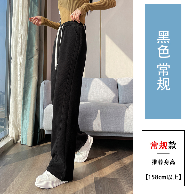Lamb fleece warm casual pants for women in autumn and winter 2025, new fashionable and simple temperament, casual and versatile commuting pants Lamb fleece warm casual pants for women in autumn and winter 2025, new fashionable and simple temperament, casual and versatile commuting pants