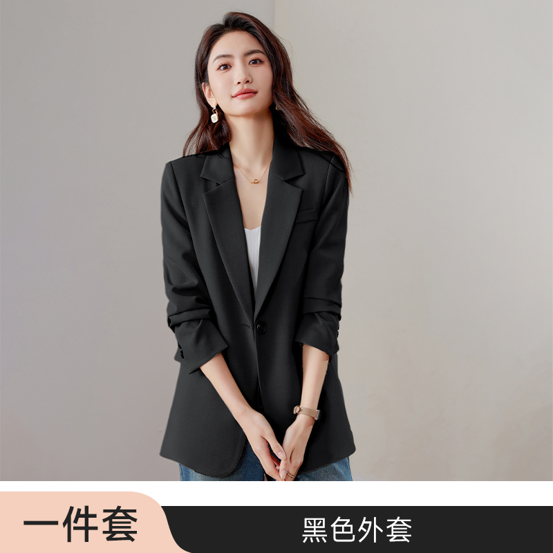 Fashion suit jacket for women in Spring and Autumn 2025, new high-end style, casual and slim fit, Korean version small suit for slimming Fashion suit jacket for women in Spring and Autumn 2025, new high-end style, casual and slim fit, Korean version small suit for slimming
