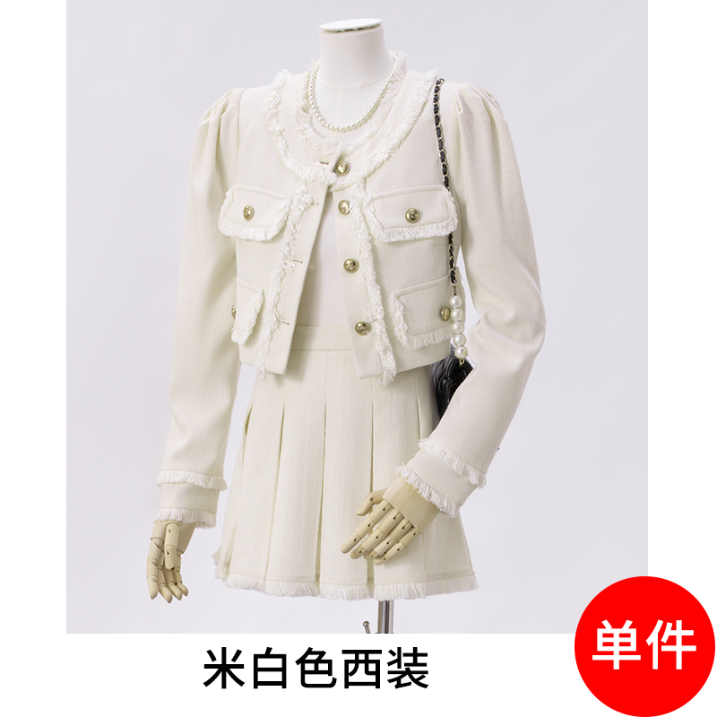 Xiaoxiang style short jacket for women 2025 early autumn new design, niche temperament, socialite style suit and skirt two-piece set Xiaoxiang style short jacket for women 2025 early autumn new design, niche temperament, socialite style suit and skirt two-piece set
