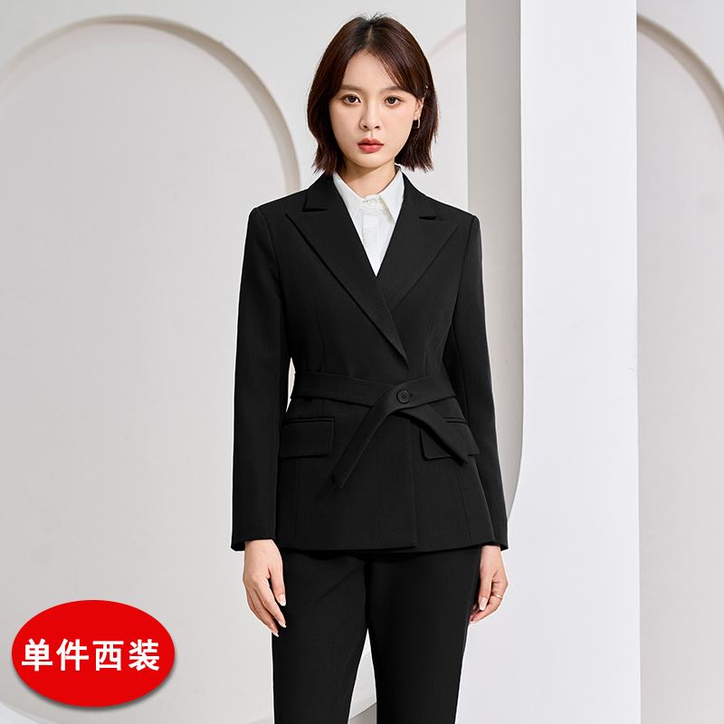 Temperament goddess style commuter suit for women, early autumn new design, niche and versatile, lace up waist cinching small suit Temperament goddess style commuter suit for women, early autumn new design, niche and versatile, lace up waist cinching small suit