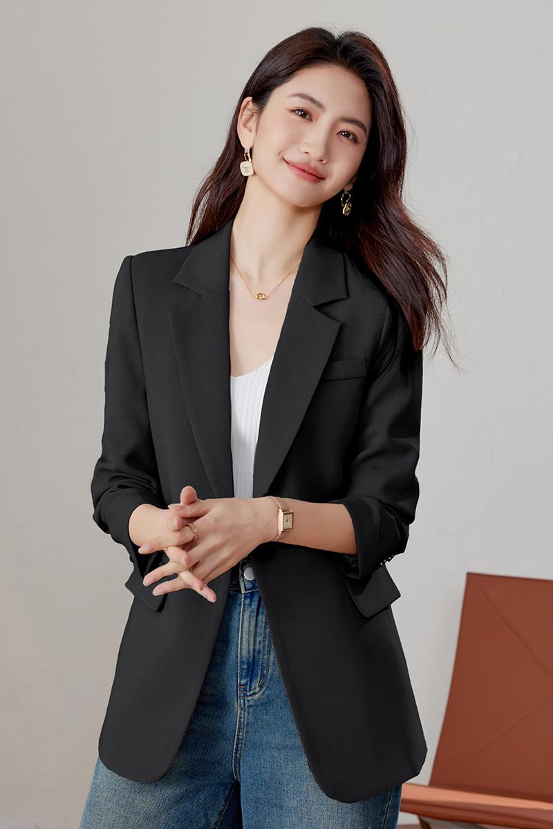 Fashion suit jacket for women in Spring and Autumn 2025, new high-end style, casual and slim fit, Korean version small suit for slimming Fashion suit jacket for women in Spring and Autumn 2025, new high-end style, casual and slim fit, Korean version small suit for slimming