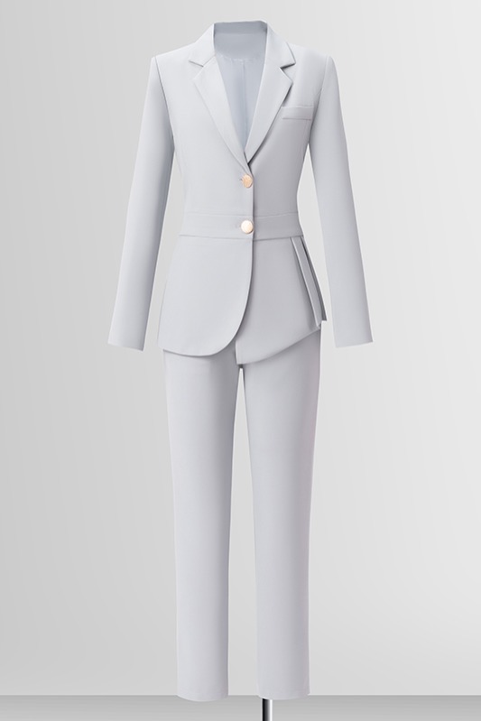 Tailored temperament, professional suit jacket, women's autumn new style, high-end commuting formal work suit, two-piece suit Tailored temperament, professional suit jacket, women's autumn new style, high-end commuting formal work suit, two-piece suit