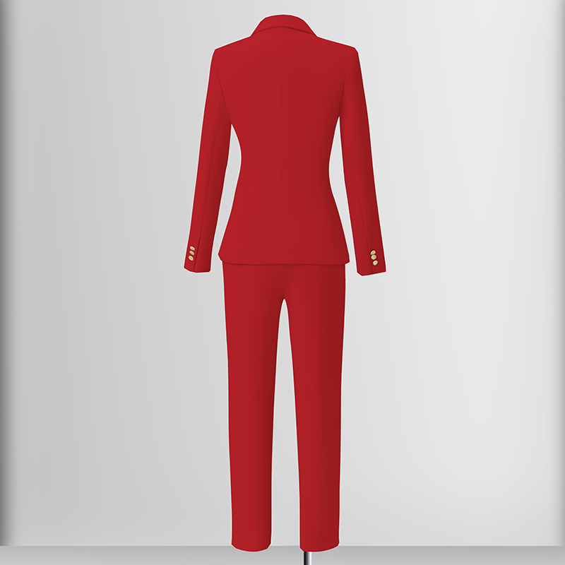 Broadcasting host professional formal work clothes suit jacket women's autumn new slim fit one button suit set Broadcasting host professional formal work clothes suit jacket women's autumn new slim fit one button suit set