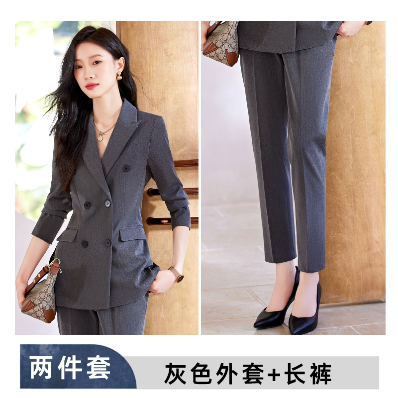Detachable cotton padded warm suit set for women's 2025 autumn and winter, simple and capable commuting professional work clothes Detachable cotton padded warm suit set for women's 2025 autumn and winter, simple and capable commuting professional work clothes
