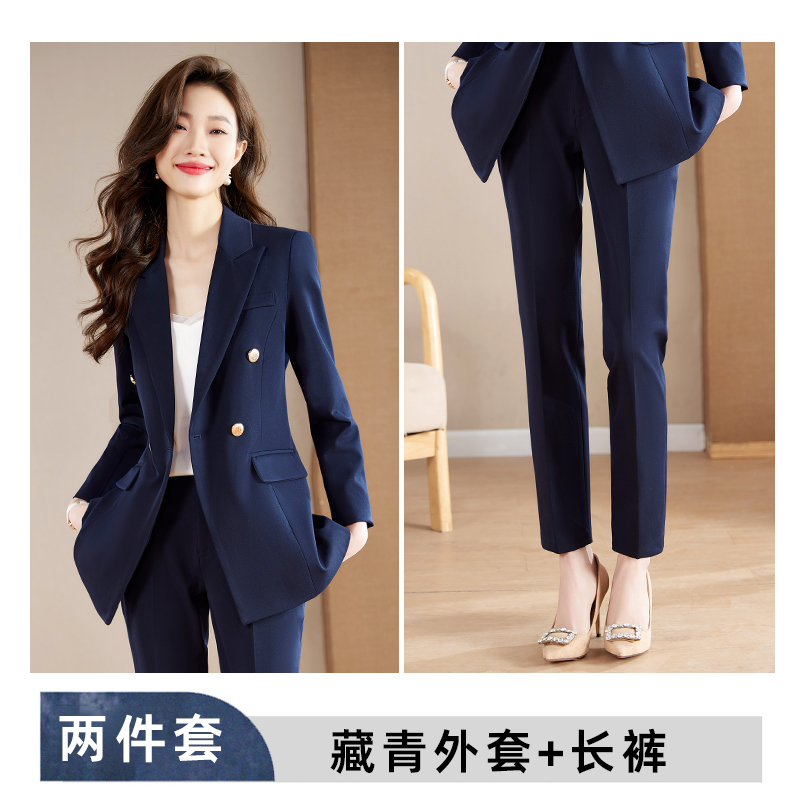 Detachable cotton jacket for women's autumn and winter, simple and capable temperament, commuting professional formal suit two-piece set Detachable cotton jacket for women's autumn and winter, simple and capable temperament, commuting professional formal suit two-piece set