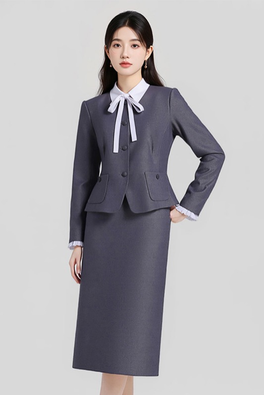 Temperament round neck professional suit set for women in autumn 2025, new fashionable and simple commuting formal work clothes Temperament round neck professional suit set for women in autumn 2025, new fashionable and simple commuting formal work clothes