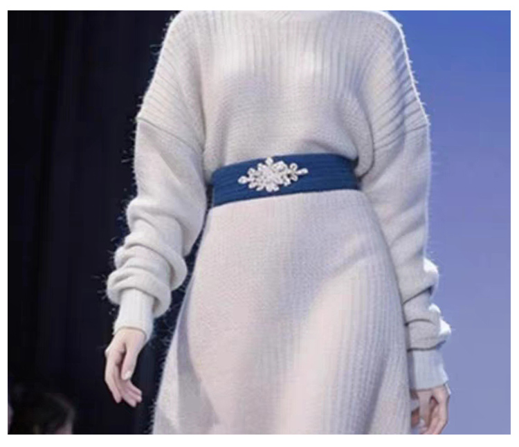 Original Quality New Chinese Style Hanfu Dopamine Splicing Sweater Dress Original Quality New Chinese Style Hanfu Dopamine Splicing Sweater Dress