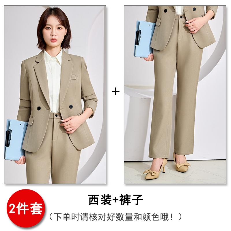 High end professional women's gray suit pants 2025 early autumn new style simple and capable commuting suit High end professional women's gray suit pants 2025 early autumn new style simple and capable commuting suit