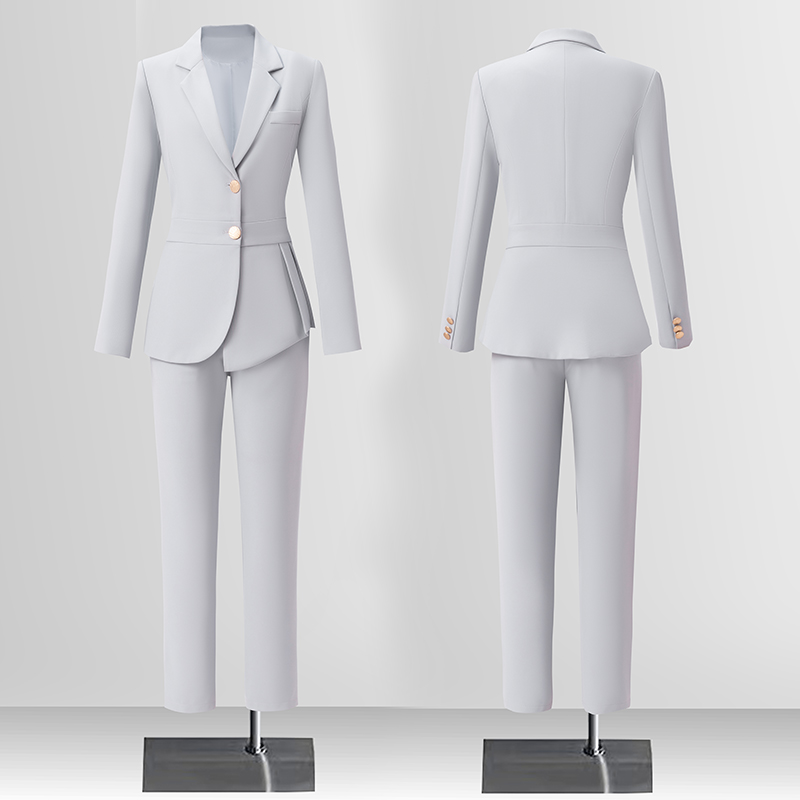 Tailored temperament, professional suit jacket, women's autumn new style, high-end commuting formal work suit, two-piece suit Tailored temperament, professional suit jacket, women's autumn new style, high-end commuting formal work suit, two-piece suit