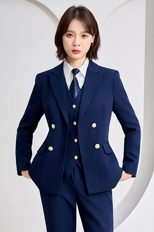 Autumn new high-end double breasted suit set for women, 2025 simple and capable temperament, female CEO professional suit Autumn new high-end double breasted suit set for women, 2025 simple and capable temperament, female CEO professional suit