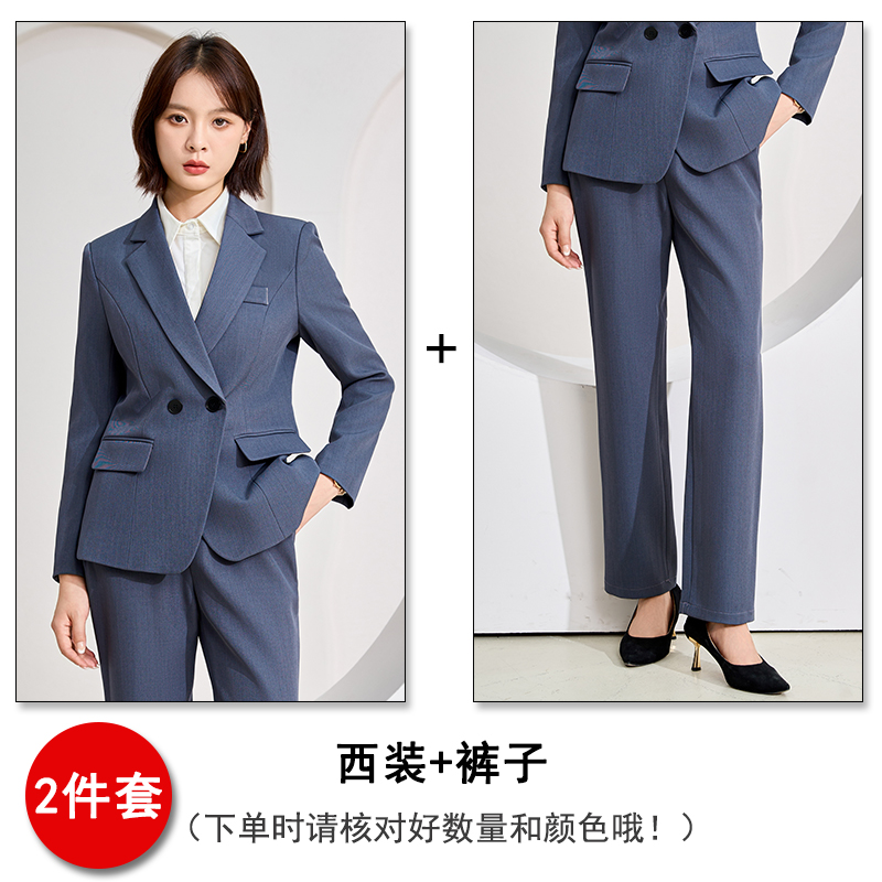 High end professional women's gray suit pants 2025 early autumn new style simple and capable commuting suit High end professional women's gray suit pants 2025 early autumn new style simple and capable commuting suit