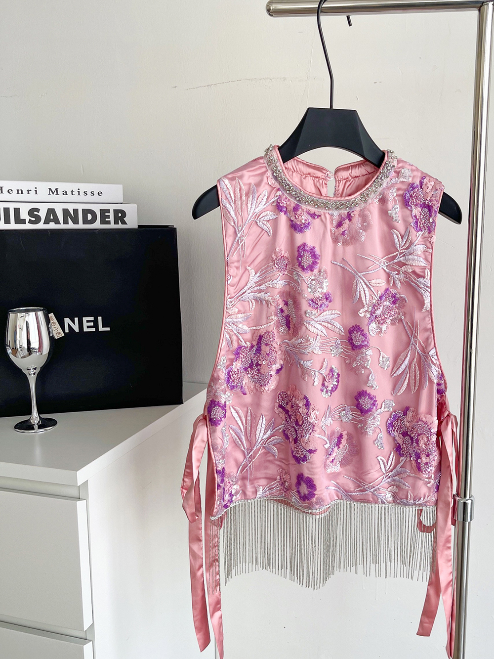 New Chinese style heavy industry embroidery versatile vest 908 New Chinese style heavy industry embroidery versatile vest 908