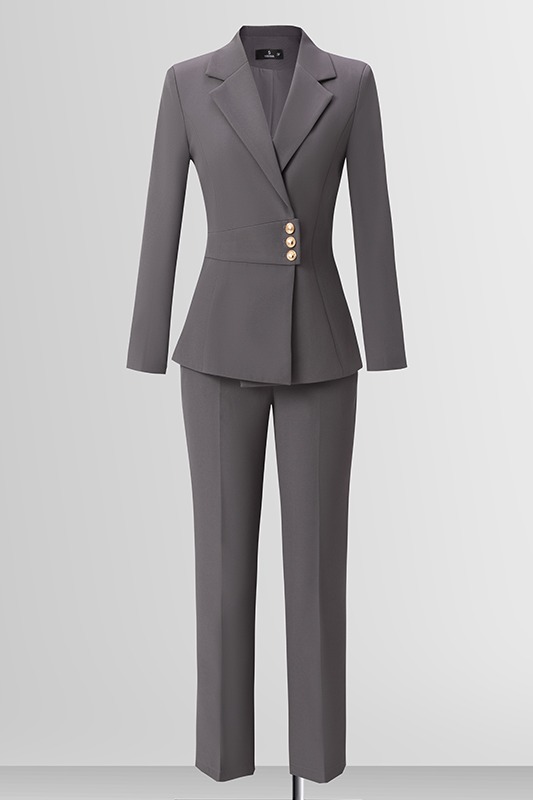 Commuting formal suit, professional suit, women's 2025 autumn new style, slim fit, slimming temperament, goddess style long sleeved suit Commuting formal suit, professional suit, women's 2025 autumn new style, slim fit, slimming temperament, goddess style long sleeved suit