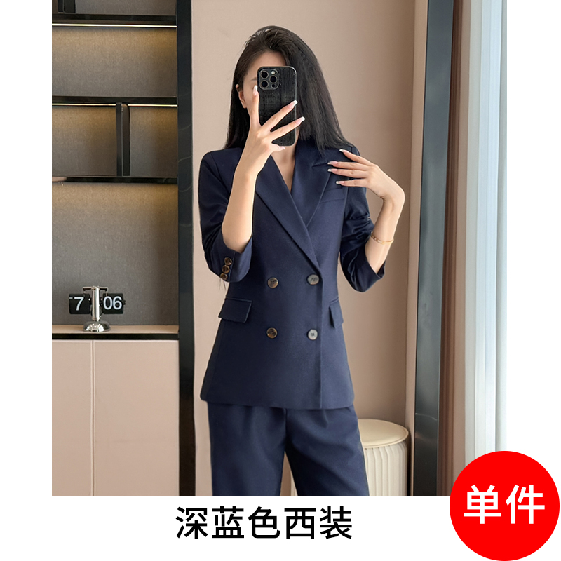 Apricot colored suit, vest, pants, three piece set, professional women's clothing, 2025 autumn new design, high-end commuting formal wear Apricot colored suit, vest, pants, three piece set, professional women's clothing, 2025 autumn new design, high-end commuting formal wear