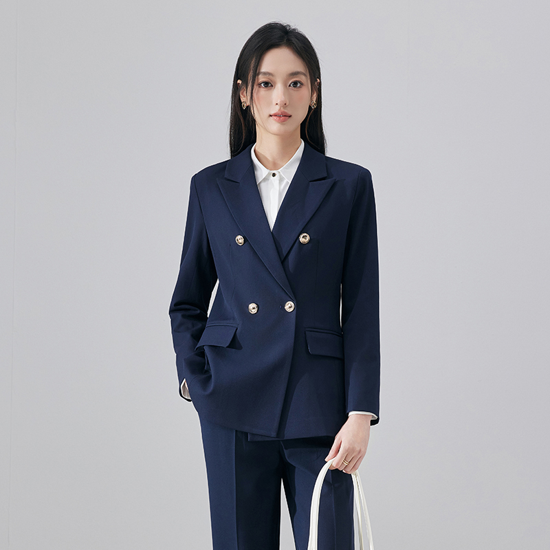 Casual business professional suit set for women, autumn high-end sense formal work clothes, simple and capable temperament small suit Casual business professional suit set for women, autumn high-end sense formal work clothes, simple and capable temperament small suit