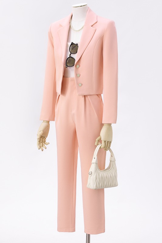 Small single breasted short suit jacket for women in autumn, simple and capable temperament, goddess style suit set Small single breasted short suit jacket for women in autumn, simple and capable temperament, goddess style suit set