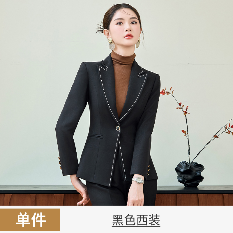 2025 slim fit one button suit set for women's autumn new style, simple and capable temperament, goddess style commuting work clothes 2025 slim fit one button suit set for women's autumn new style, simple and capable temperament, goddess style commuting work clothes