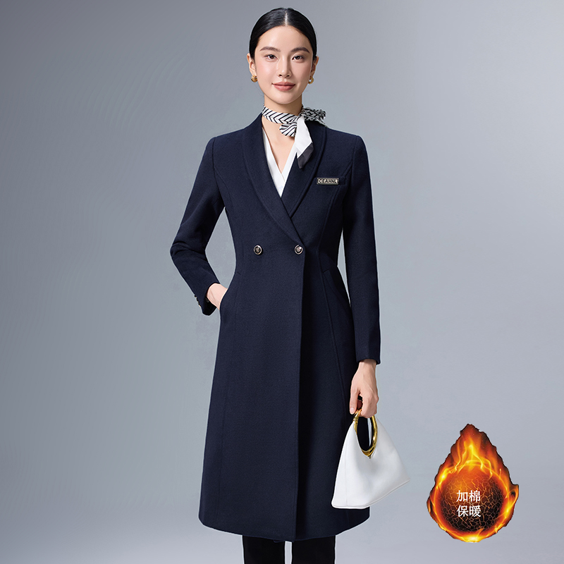 Cotton thickened warm coat for women's winter 2025 new fashionable and simple temperament commuting professional woolen coat Cotton thickened warm coat for women's winter 2025 new fashionable and simple temperament commuting professional woolen coat