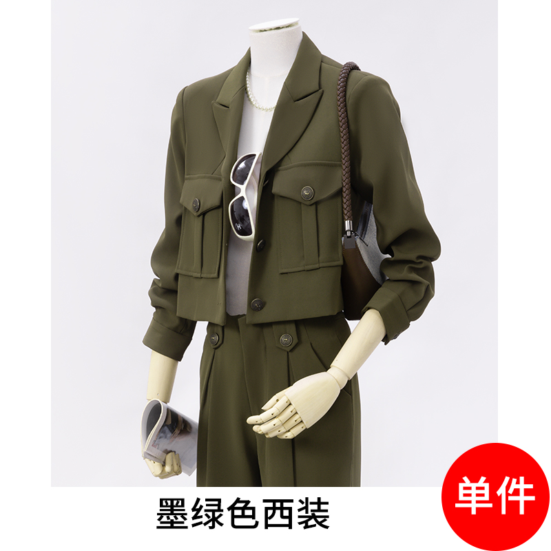 2025 autumn short suit set, women's unique design, niche temperament, goddess style commuting professional work clothes 2025 autumn short suit set, women's unique design, niche temperament, goddess style commuting professional work clothes