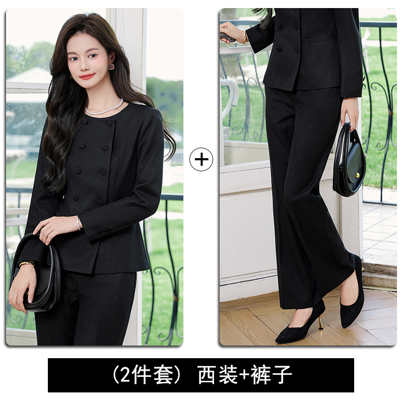 Mingyuan Xiaoxiangfeng Double breasted Short Coat for Women 2025 Early Autumn New Fashion Korean Style Goddess Style Two Piece Set Mingyuan Xiaoxiangfeng Double breasted Short Coat for Women 2025 Early Autumn New Fashion Korean Style Goddess Style Two Piece Set